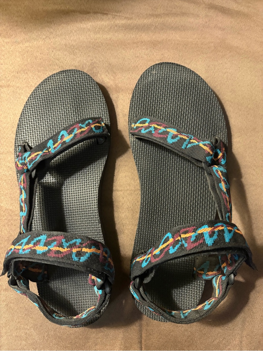 Women's Tevas with Multicolor Pattern
